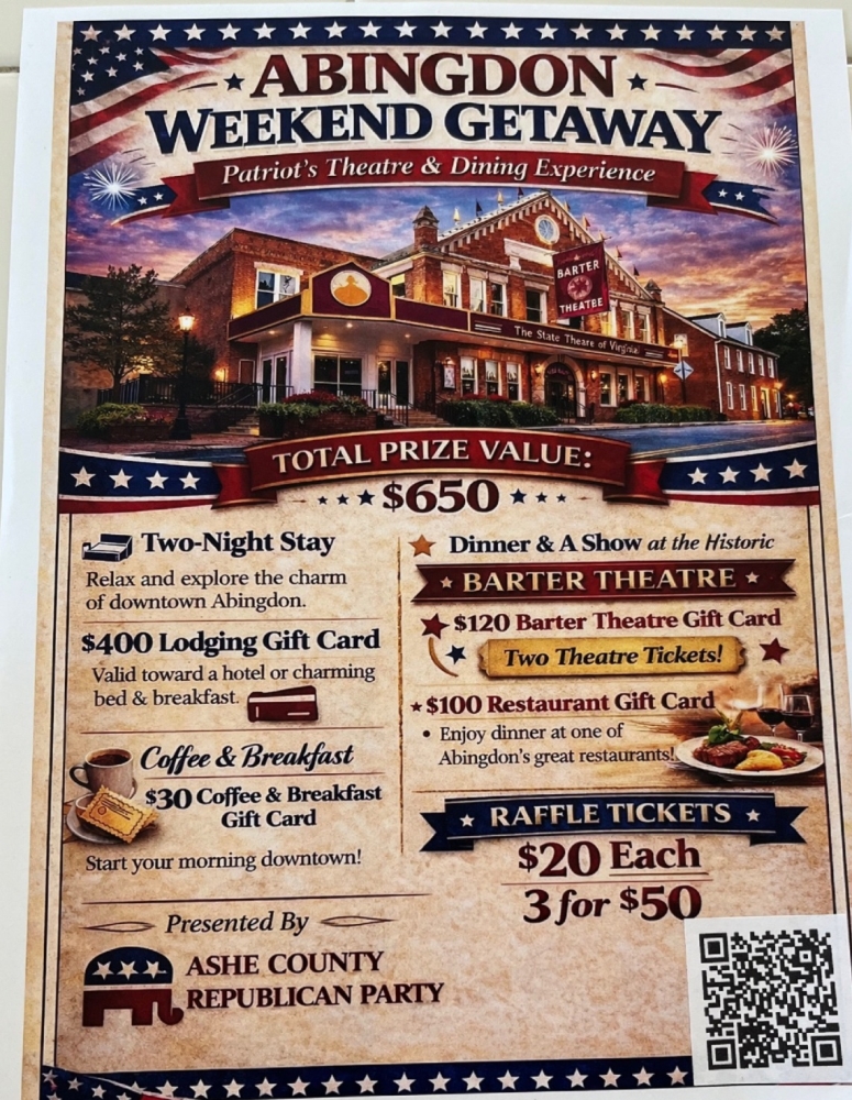 Abington WEEKEND GETAWAY RAFFLE